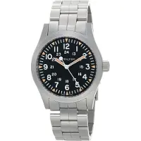 Hamilton Herreur H69529133 Khaki Field Sort/Stål Ø42 mm