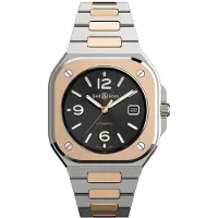 Bell & ross Herreur BR05A-BL-STPG/SSG BR 05 Sort/18 karat rosa