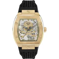 Philipp Plein Herreur PWBAA0321 The Skeleton Sølvfarvet/Gummi Ø44 mm