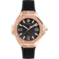 Philipp Plein Dameur PWBDA0324 Royal Sort/Gummi Ø39 mm