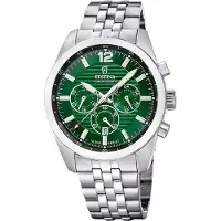 Festina Herreur F20742-5 Timeless Grøn/Stål Ø43.8 mm