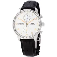 IWC Herreur IW371604 Portuguese Sølvfarvet/Læder Ø40.9 mm