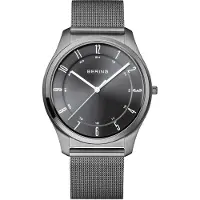 Bering Herreur 18340-377 Ultra Slim Grå/Stål Ø40 mm