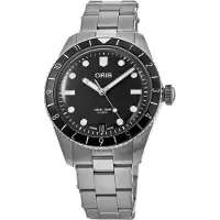 Oris Herreur 01 771 7791 4054-07 8 20 18 Divers Sort/Stål Ø40 mm