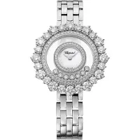 Chopard Dameur 209437-1601 Happy Diamonds Sølvfarvet/18 karat