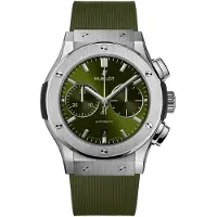 Hublot Herreur 521.NX.8970.RX Classic Fusion Grøn/Gummi Ø45 mm