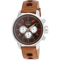 Invicta Herreur 16015 S1 Rally Brun/Læder Ø48 mm