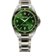 Wenger Herreur 01.2031.105 Executive Grøn/Gul guldtonet stål Ø40 mm