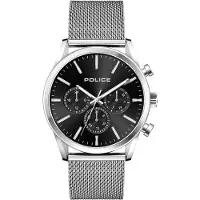 Police Herreur P15599JS02MM Patriot Sort/Stål Ø44 mm