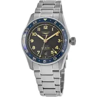 Longines Herreur L3.802.4.60.6 Spirit Zulu Time Sort/Stål Ø39 mm