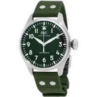 IWC Herreur IW329306 Pilots Grøn/Gummi Ø43 mm