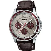 Casio Herreur MTP-1374L-7A1VDF Classic Læder Ø43.5 mm
