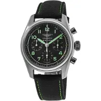 Longines Herreur L3.829.1.53.2 Spirit Sort/Tekstil Ø42 mm