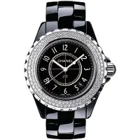 Chanel Dameur H0949 J12 Sort/Keramik Ø33 mm