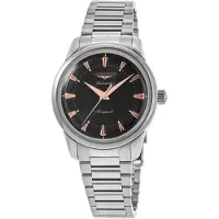 Longines Herreur L1.650.4.52.6 Conquest Heritage Sort/Stål Ø40 mm