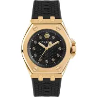 Philipp Plein Dameur PWJAA0322 Plein Extreme Sort/Gummi Ø38 mm