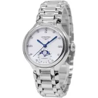 Longines Dameur L8.126.4.87.6 Primaluna Hvid/Stål Ø34 mm