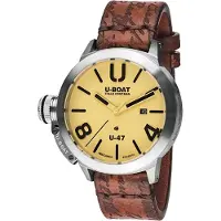 U-BOAT Herreur 8106 Classico Beige/Læder Ø47 mm