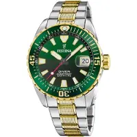 Festina Herreur F20706-2 The Original Flerfarvet/Gul guldtonet stål