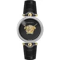 Versace Dameur VECO02422 Palazzo Sort/Læder Ø39 mm