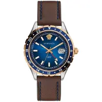 Versace Herreur V11080017 Hellenyium Blå/Læder Ø42 mm