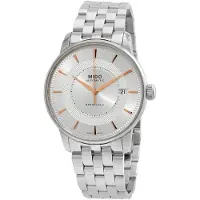 Mido Herreur M037.407.11.031.01 Baroncelli Sølvfarvet/Stål Ø39 mm