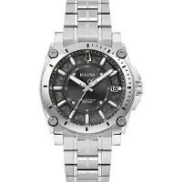 Bulova Herreur 96B417 Precisionist Sort/Stål Ø40 mm