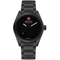 Swiss Military Hanowa Herreur SMWGG0003530 Dark Matter Sort/Stål