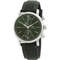IWC Herreur IW391405 Portofino Grøn/Læder Ø39 mm