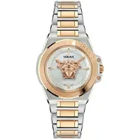 Versace Dameur VE8D00424 Hera Sølvfarvet/Gul guldtonet stål Ø37 mm