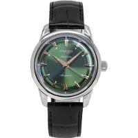 Longines Herreur L1.649.4.02.2 Conquest Heritage Grøn/Læder Ø38 mm