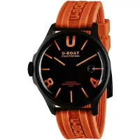 U-BOAT Herreur 9538/A Darkmoon Sort/Gummi Ø44.8 mm