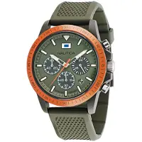 Nautica Herreur NAPNOF3S8 One Sort/Gummi Ø43 mm