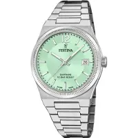 Festina Dameur F20035-3 Swiss Made Grøn/Stål Ø35 mm
