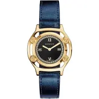 Versace Dameur VEVF00720 Medusa Frame Set Sort/Læder Ø37 mm