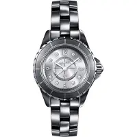 Chanel Dameur H3401 J12 Sølvfarvet/Keramik Ø29 mm