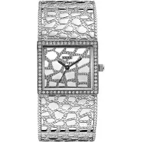 GUESS Dameur W0223L1 Croco Sølvfarvet/Stål