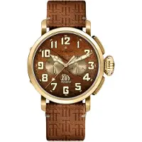 Zenith Herreur 30.2430.4069-78.C811 Pilot Brun/Gummi Ø45 mm