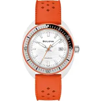 Bulova Herreur 98B448 Snorkel Hvid/Gummi Ø41 mm