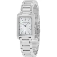 Baume & Mercier Dameur M0A10474 Hampton Hvid/Stål 35x22 mm