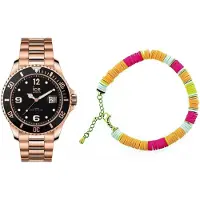Ice Watch 020909 Sort/Rosaguldtonet stål Ø40 mm