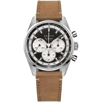 Zenith Herreur 03.3200.3600-21.C903 El Primero Sort/Læder Ø38 mm
