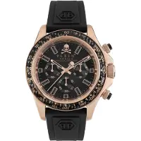 Philipp Plein Herreur PWVAA0623 Street Couture Sort/Gummi Ø43 mm