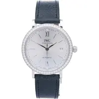 IWC Dameur IW658601 Portofino Sølvfarvet/Læder Ø37 mm