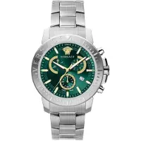 Versace Herreur VE2E00821 V Chrono Grøn/Stål Ø45 mm