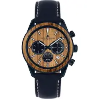 Jacques Lemans Herreur 1-2115N Eco Power Solar Brun/Tekstil Ø44 mm