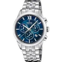 Festina Herreur F20040-2 Swiss Made Blå/Stål Ø41 mm