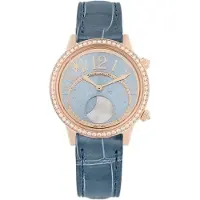Jaeger LeCoultre Dameur 3522480 Rendez-Vous Blå/Læder Ø36 mm