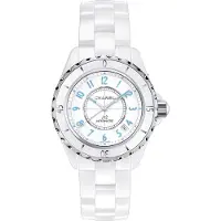 Chanel Dameur H3827 J12 Hvid/Keramik Ø38 mm