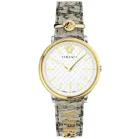 Versace Dameur VE8104422 V Circle Hvid/Læder Ø38 mm
